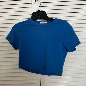 Cotton On Blue Crop Top
